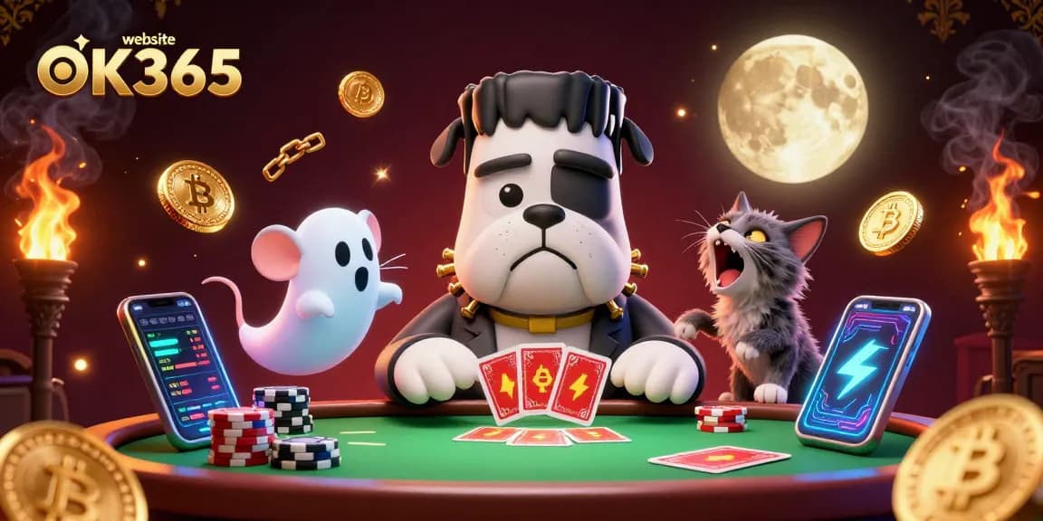 Engage with the thrilling actions on the website OK365 at a vibrant casino table.