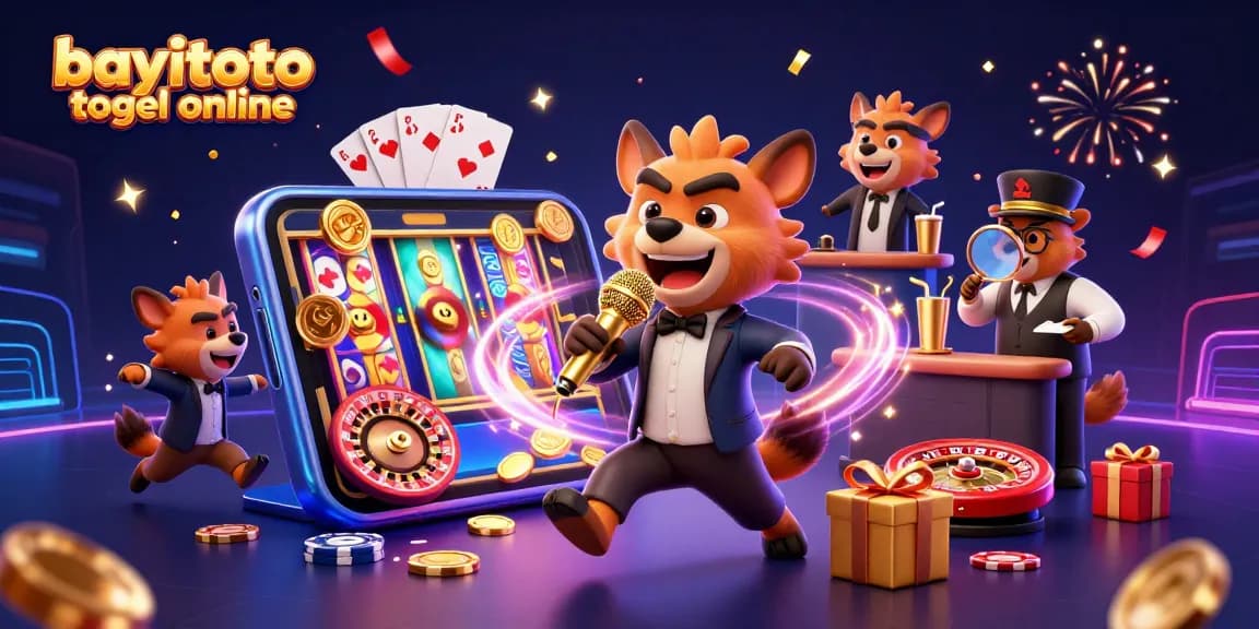 Experience the thrill of bayitoto togel online with vibrant characters and dynamic casino elements.