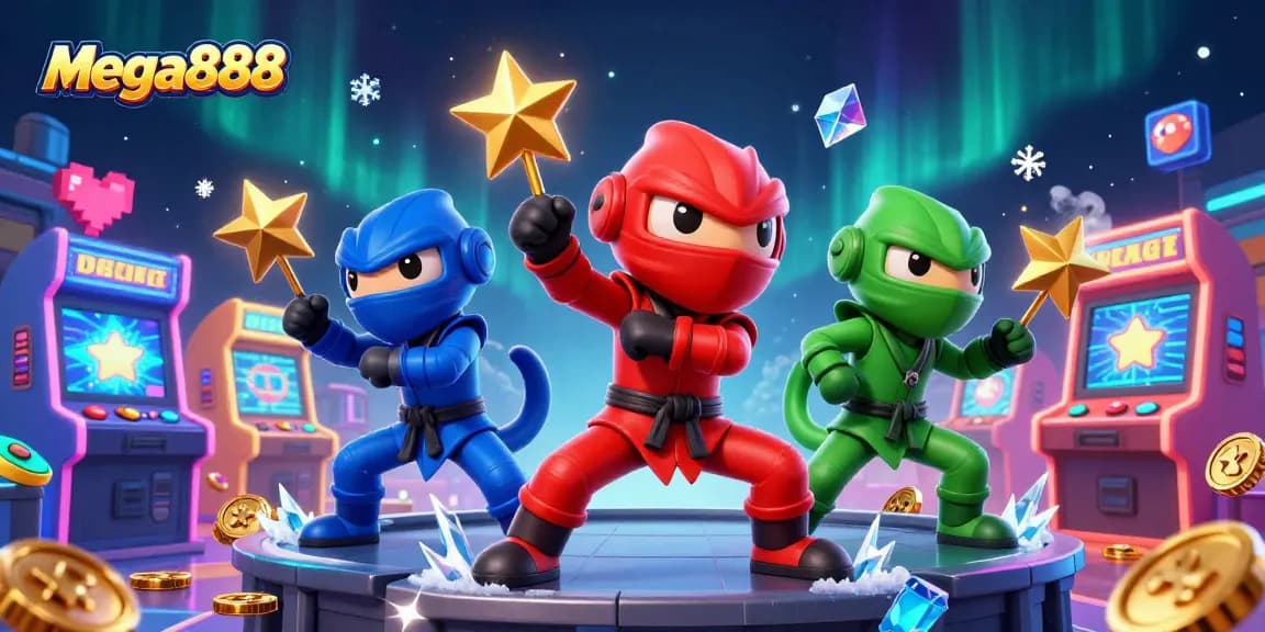 Experience thrilling gameplay with mega888 featuring vibrant casino elements and dynamic characters.