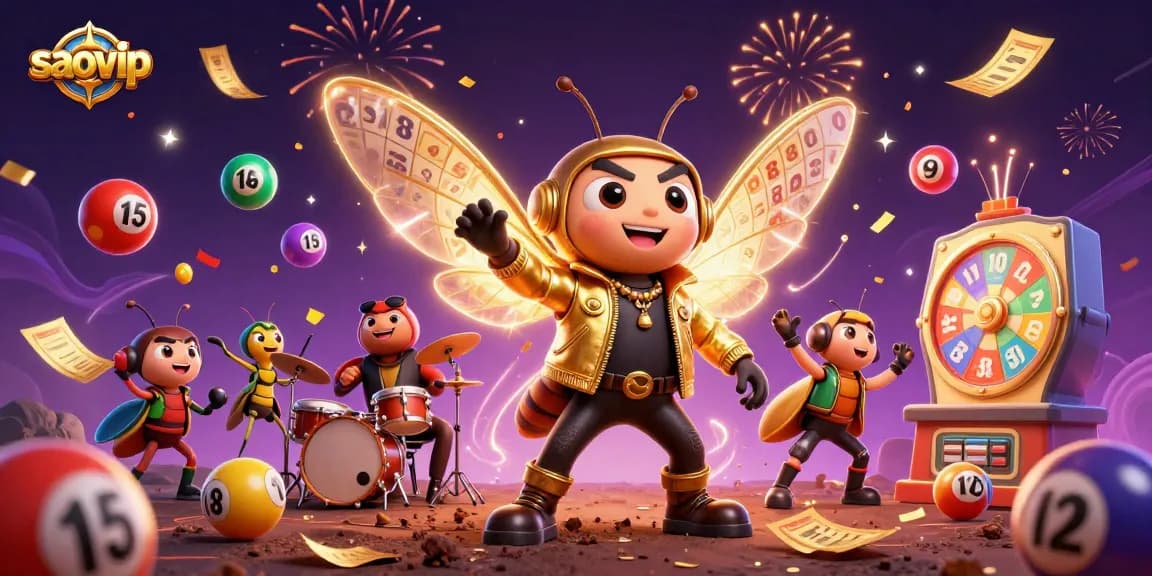 Engage in thrilling gameplay at saovip with vibrant casino elements and energetic characters.