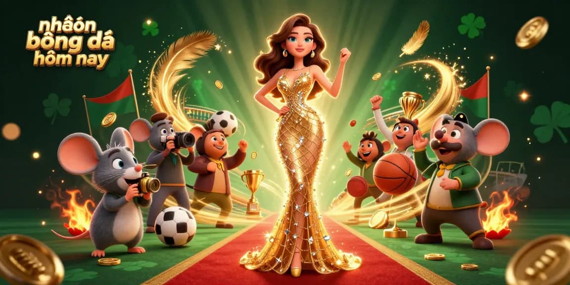 Engage with nhận định bóng đá hôm nay in this vibrant betting scene featuring sports balls and dynamic odds.