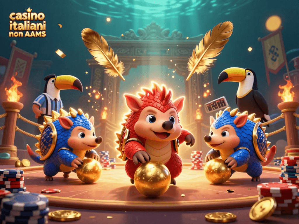 Gioca ai casino italiani non AAMS con sfide emozionanti e premi, mentre pangolini in armatura sfidano il destino.
