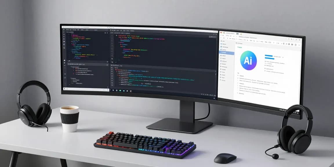 Trang chủ Thabet with advanced software development tools and cybersecurity solutions in a modern workspace.