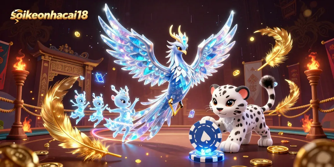 Engage with soikeonhacai18 in an enchanting sports betting scene featuring lively characters.