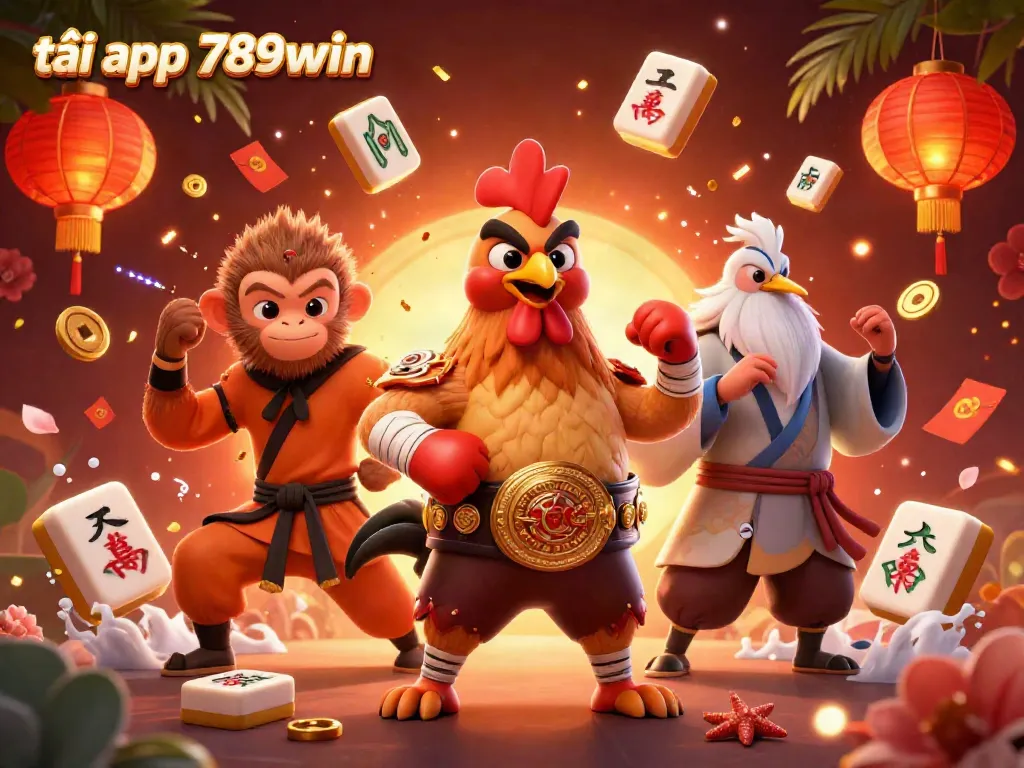Engage in exciting online gaming with tải app 789win; featuring vibrant casino characters and elements.