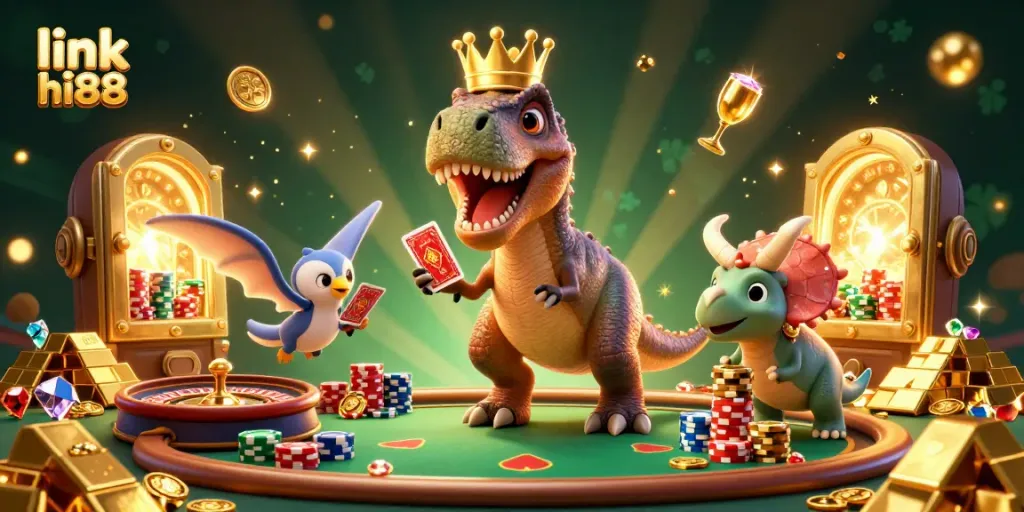 Experience thrilling gameplay with link hi88 as cartoon characters bring the casino to life!