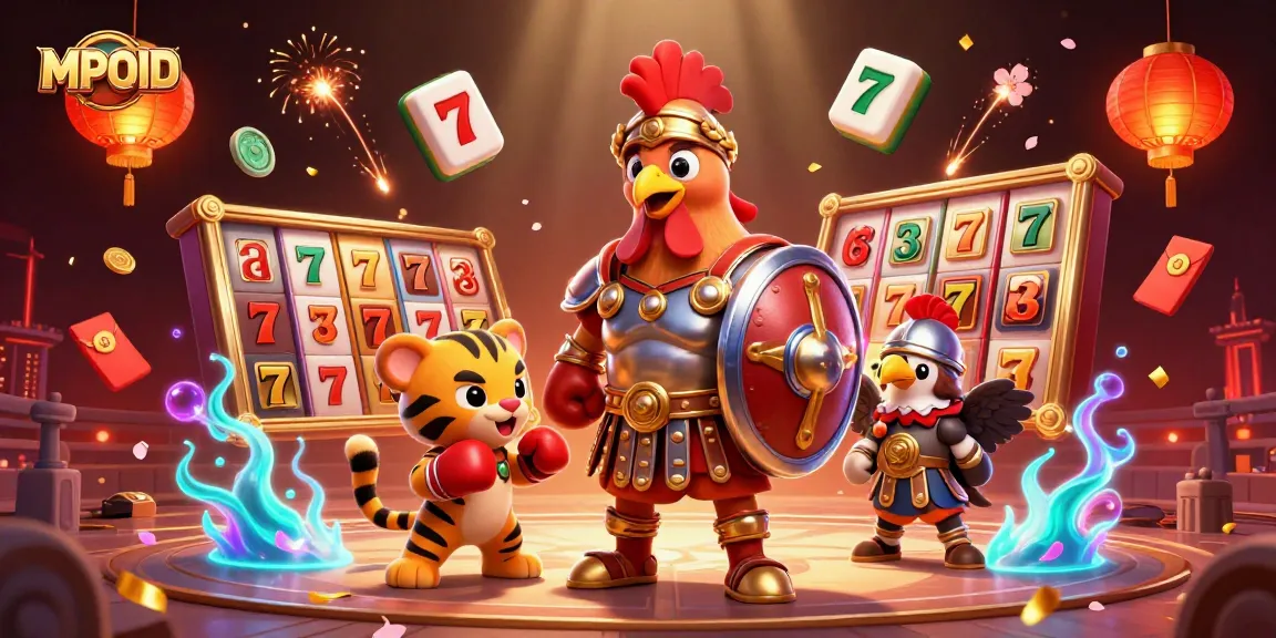 Engage with MPOID for thrilling gaming experiences amidst vibrant casino elements and dynamic action.