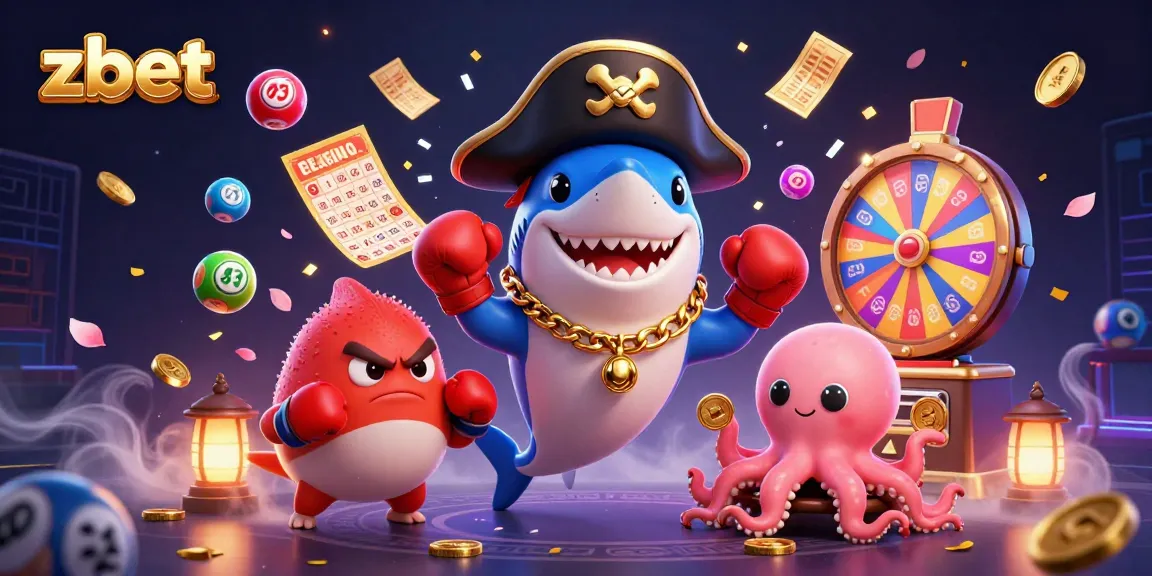 Engage with zbet’s exciting lottery elements in this vibrant 3D illustration.