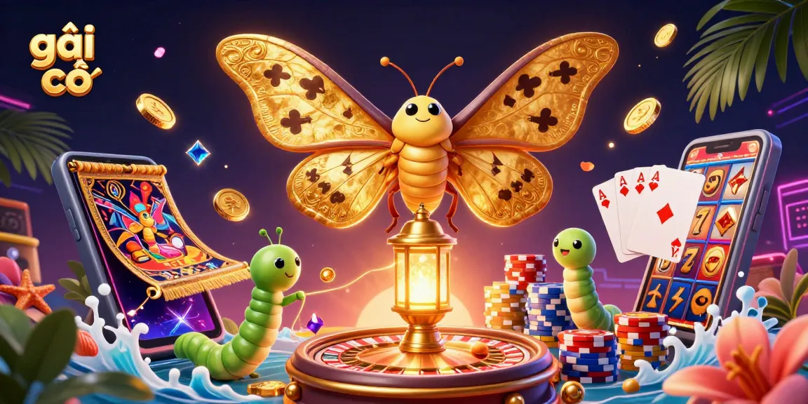 Join the excitement of gái gọi as golden coins and vibrant gaming elements come to life in a casino scene.