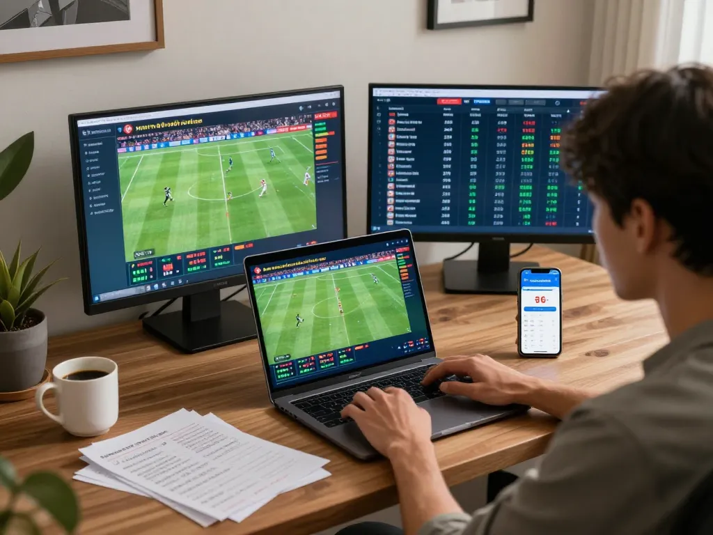 Engaging sports betting scene using the keonhacaii88 platform at home