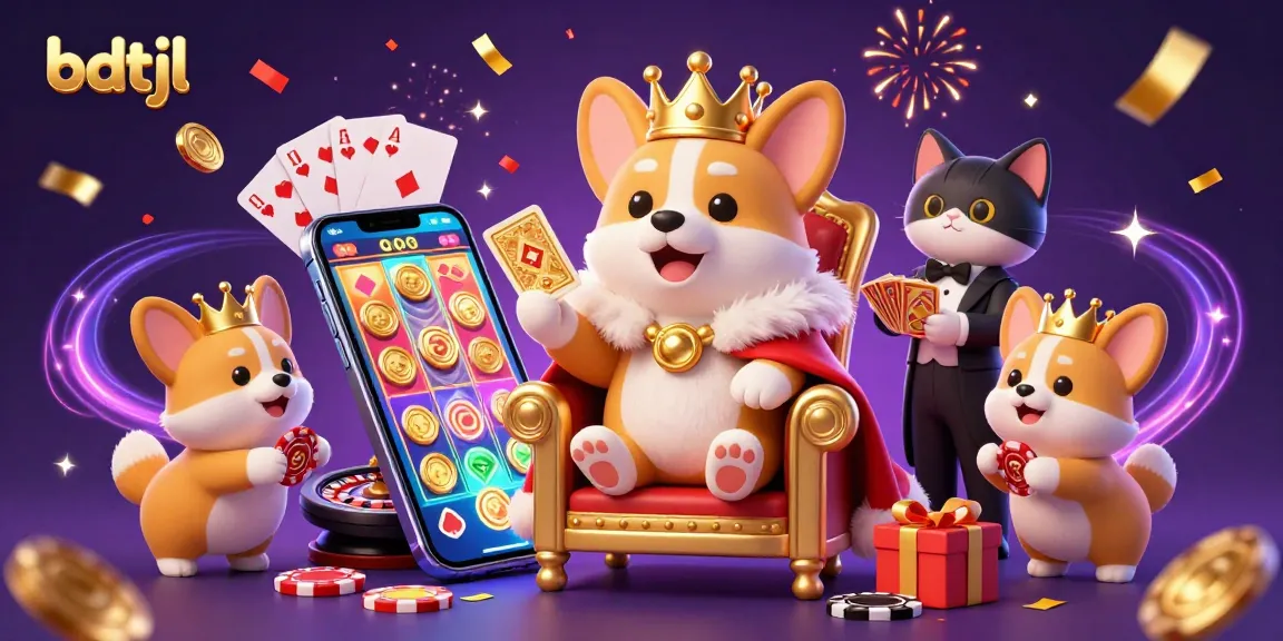 Experience the excitement of gaming at bdtjl with vibrant 3D characters and dynamic casino elements.