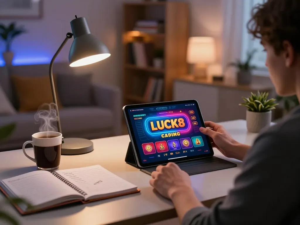Người dùng LUCK8 lên chiến lược cược trên máy tính bảng để có trải nghiệm casino trực tuyến hấp dẫn.