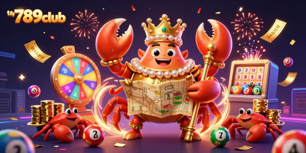 Experience thrilling game moments at tại 789club with vibrant characters and festive casino elements.