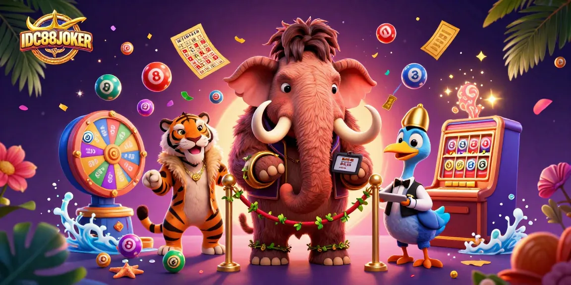 Experience the thrill of IDC88JOKER with vibrant lottery elements and captivating character interaction.