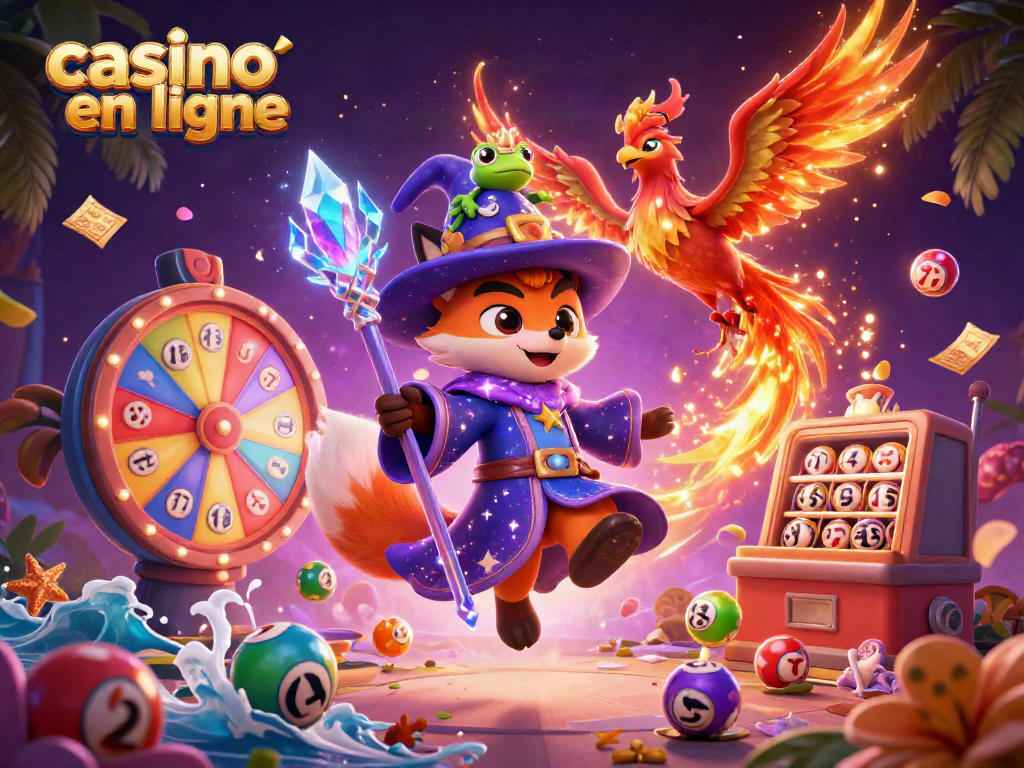 Jouez au casino en ligne avec une illustration captivante de magie et d'énergie
