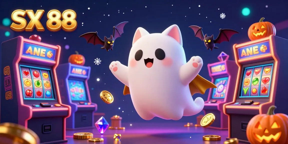 SX 88 brings vibrant casino gaming to life with festive characters and jackpot symbols.