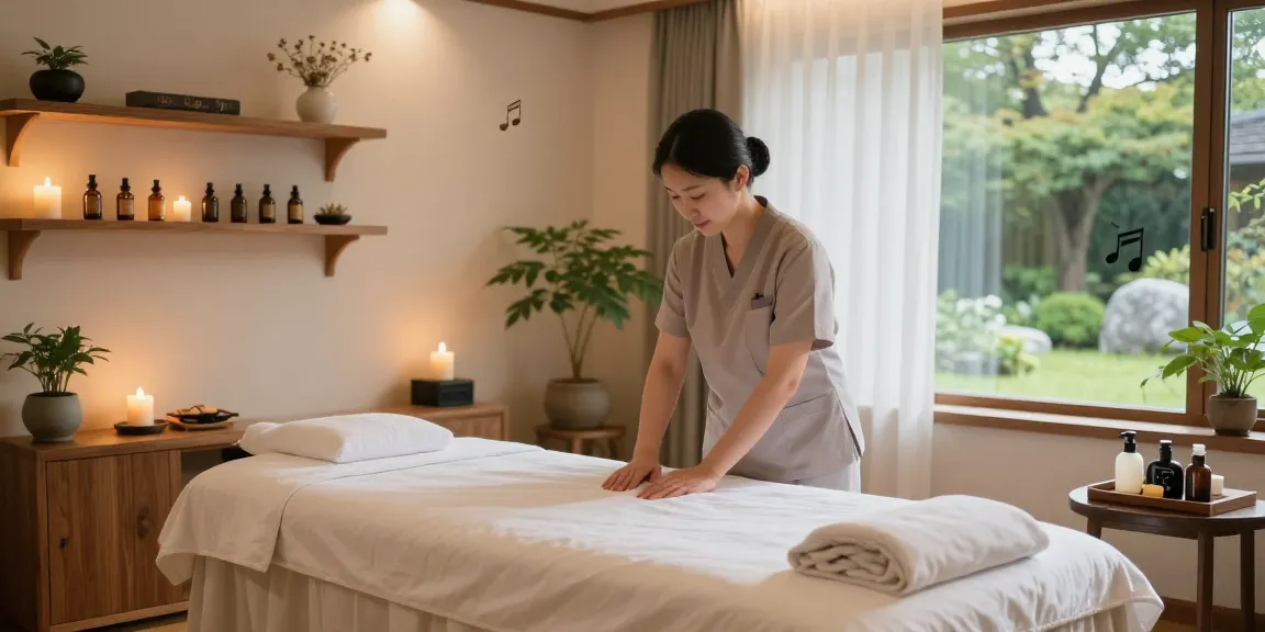 Experience restorative 김포출장마사지 in a tranquil spa setting with warm lighting and relaxing atmosphere.