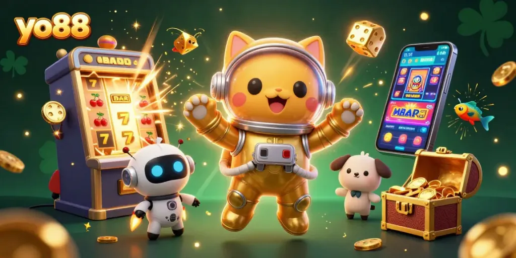 Engage with thrilling casino action in yo88, featuring vibrant 3D characters and dynamic game elements.