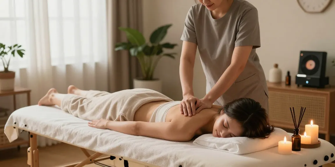 화곡동출장마사지 services offered in a tranquil home setting, showcasing relaxation and comfort.
