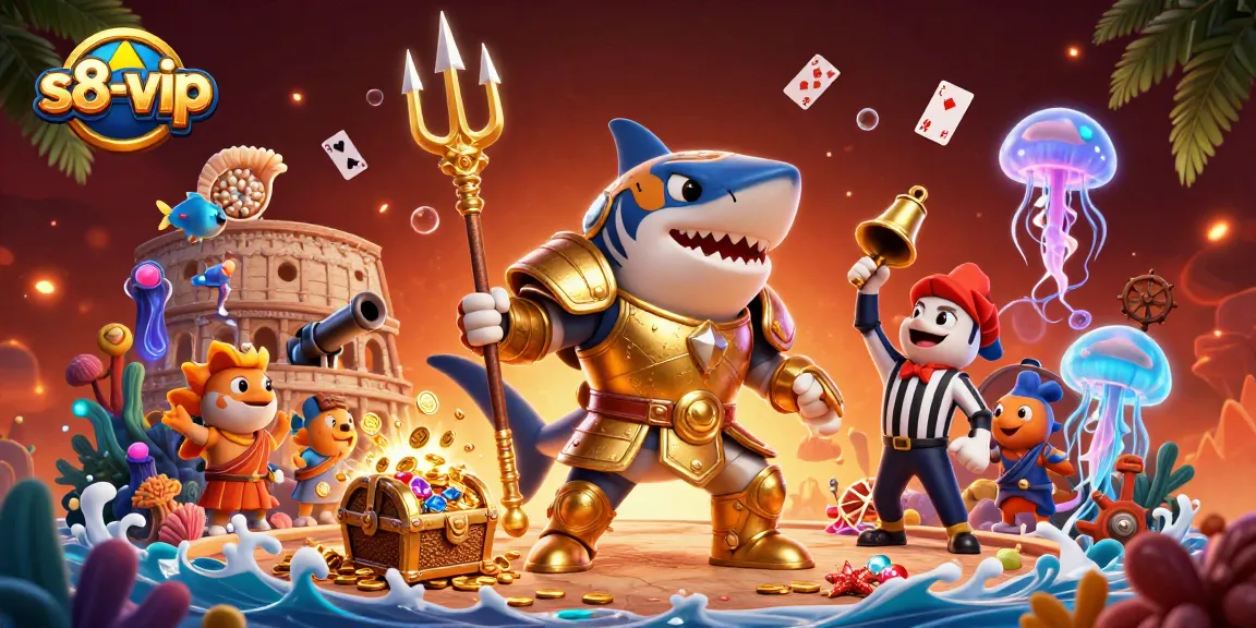 Enjoy thrilling wins at s8-vip in a dynamic underwater casino scene!