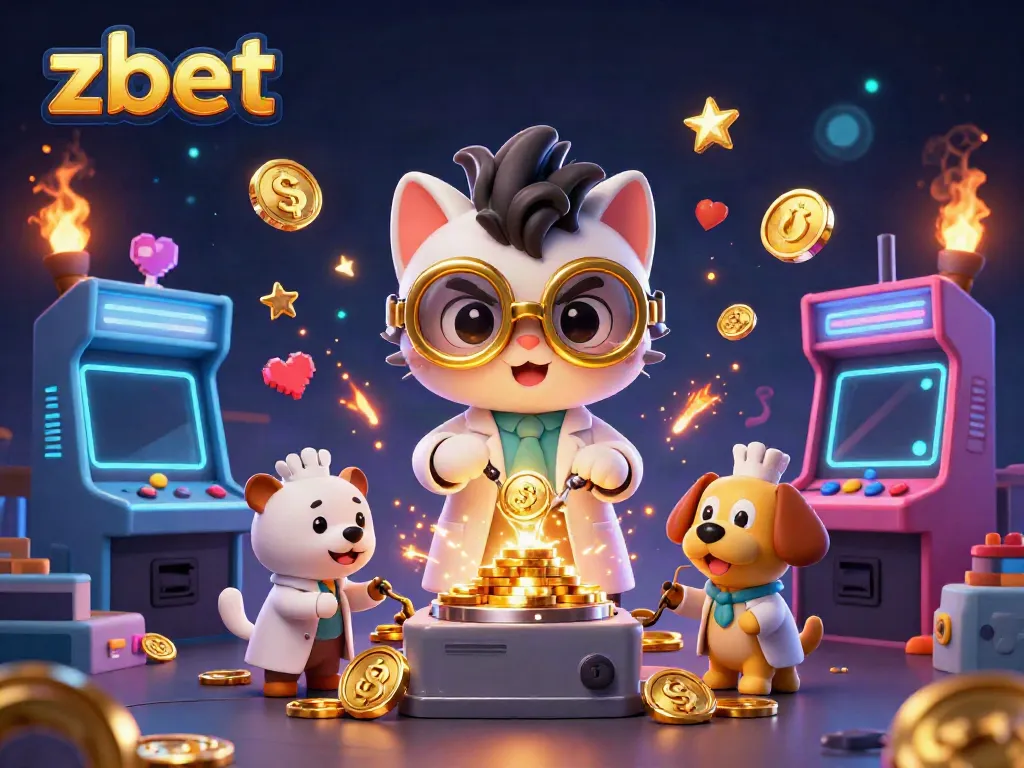 Experience thrilling gameplay at ZBET, featuring colorful arcade elements and exciting casino action.