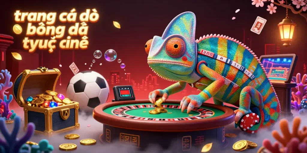 Tham gia trang cá độ bóng đá trực tuyến với chameleon chủ sòng bài đầy màu sắc và giải thưởng hấp dẫn