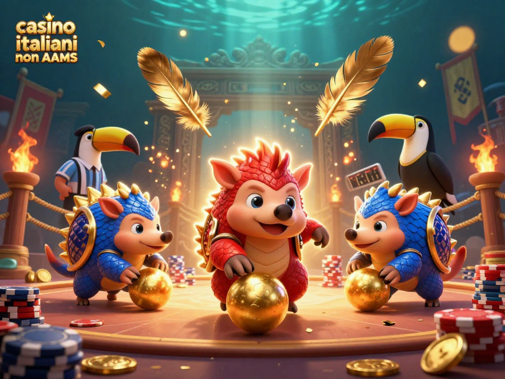 Gioca ai casino italiani non AAMS con sfide emozionanti e premi, mentre pangolini in armatura sfidano il destino.
