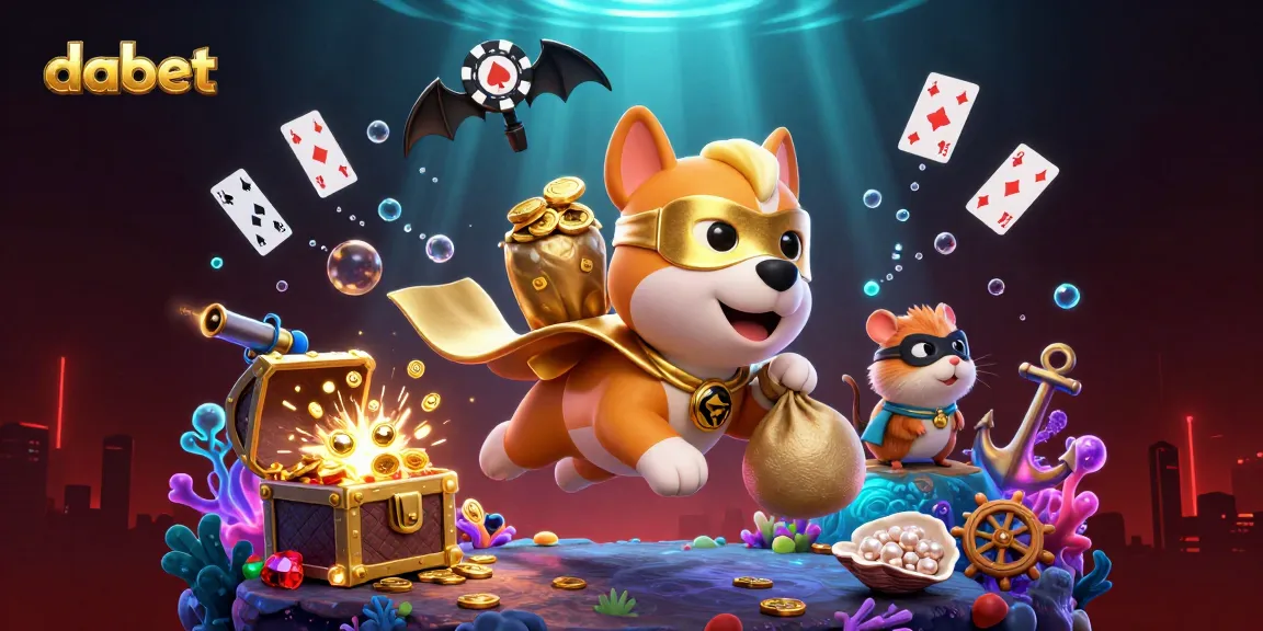 dabet showcases an exciting 3D scene with a superhero dog and captivating casino elements.