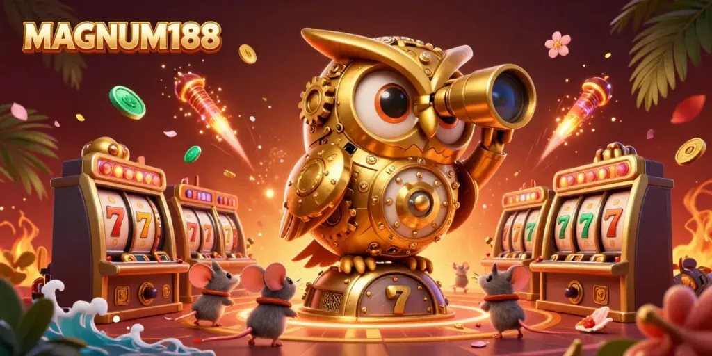 Experience winning moments at MAGNUM188 with immersive casino illustrations showcasing excitement.