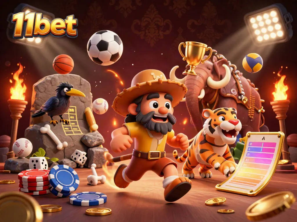 Engage with thrilling games at 11bet's online casino featuring exciting characters and dynamic elements.