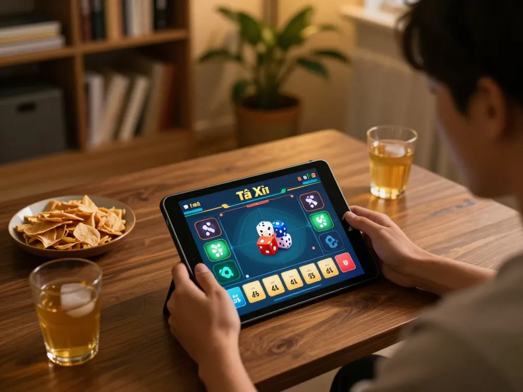 Player engaging in Tài Xỉu online on taixiuonline8, showcasing dynamic gameplay and strategic decisions.