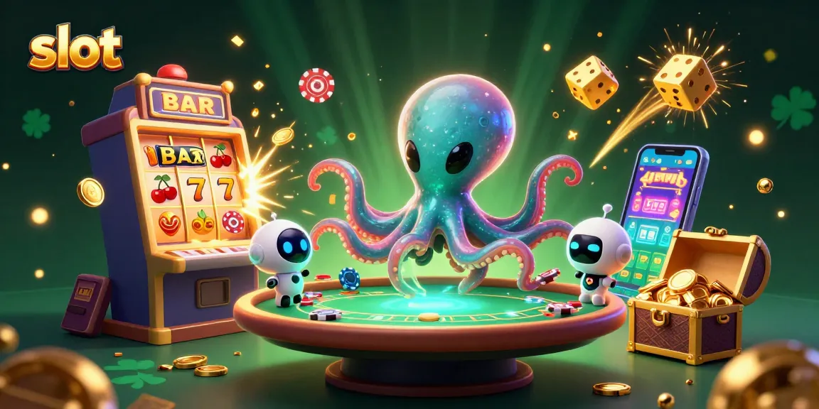 Engage in thrilling casino gameplay with slots and jackpots amid vibrant galactic scenes.
