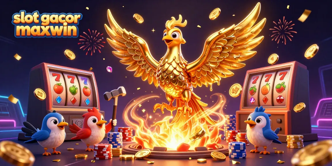 Experience thrilling gameplay with slot gacor maxwin as a golden phoenix emerges with jackpots.